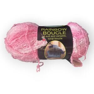 Jo-Ann's Pink Boucle Yarn Never Used - NEW